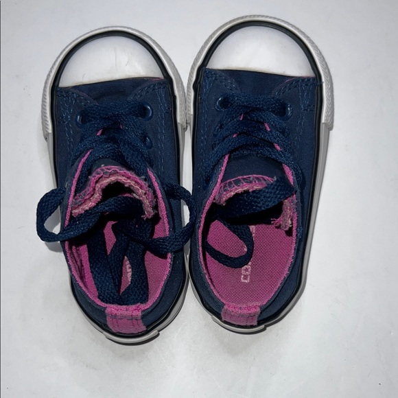 Converse Other - Converse Kids Sneakers in Dark Blue and Magenta